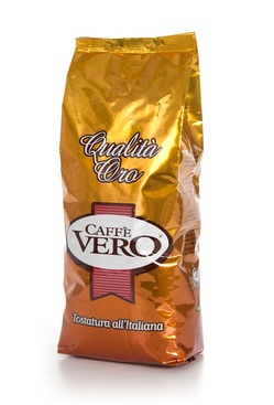 Кофе в зернах Caffè Vero Qualita Oro 1,0 кг.